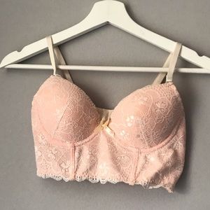 34A Bra Pink Lace